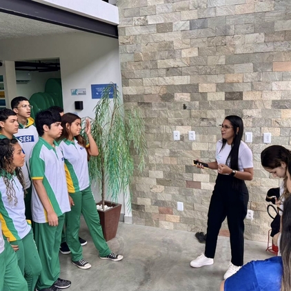 Alunos do SESI, SENAI e Sebrae visitam Instituto Italo Ferreira