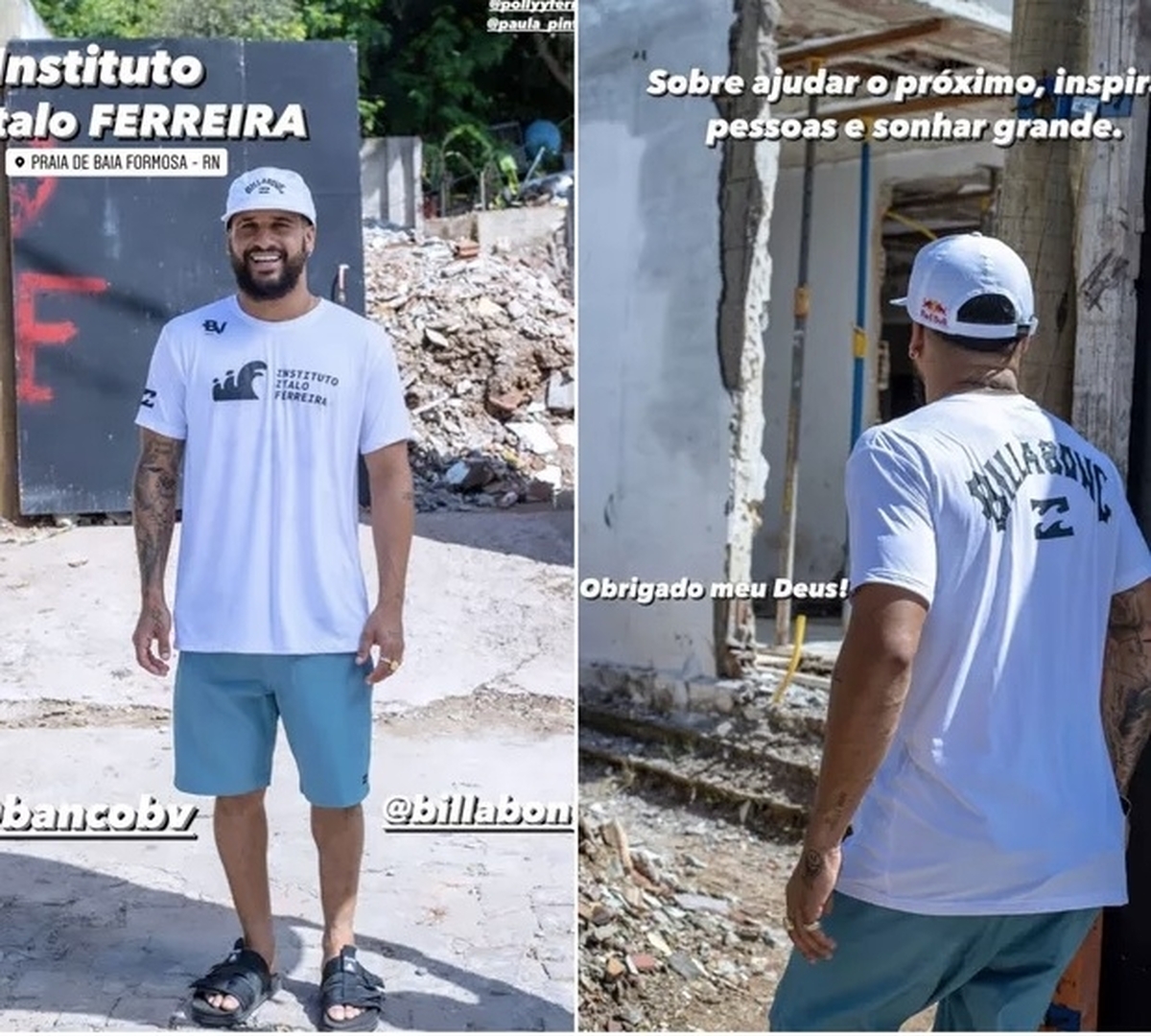 Italo Ferreira mostra projeto do seu instituto e escreve sobre a realização de um sonho.
